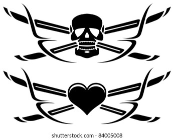 love and death tattoos