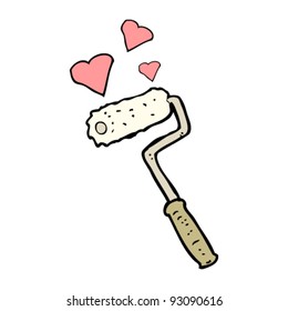 caricatura de decoración de amor