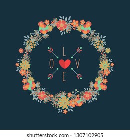 Love decoration. logo