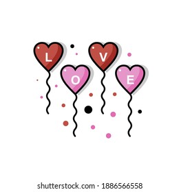 Love decoration simple illustration. Easy to edit with vector file. Can use for your creative content. Especially about falling in love.