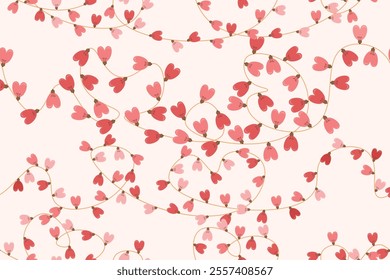 love decorative light bulb seamless pattern