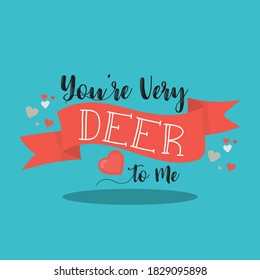 love deer design vector illustration