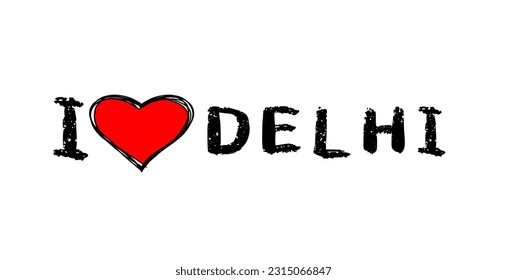 I love Delhi and i love Mumbai white background 