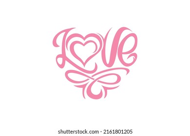 love design concept , love yourself logo design illuastration