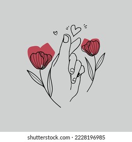love design elements flat background-colorful design