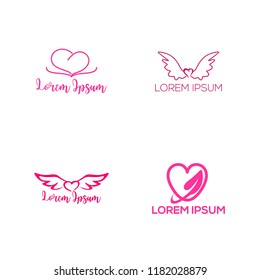 love design logo icon valentine day, vector ilustration