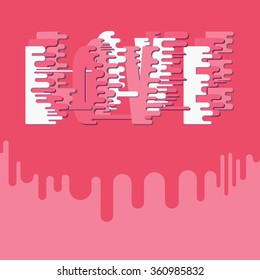 love design over background vector illustration