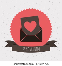 love design over beige  background vector illustration  