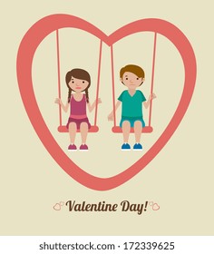 love design over beige   background vector illustration   