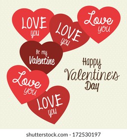 love design over beige  background vector illustration  