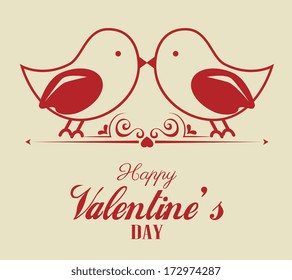 love design over  beige background vector illustration  