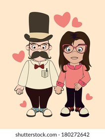 love design  over beige background vector illustration 