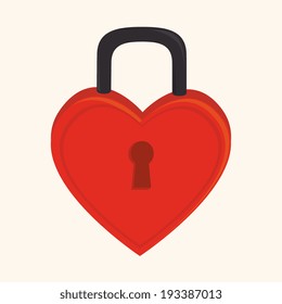 Love design over beige background, vector illustration