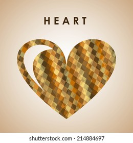love design over beige background vector illustration 