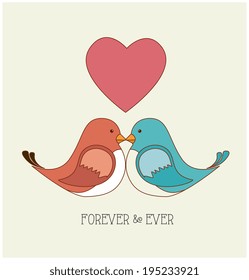 Love design over beige background,vector illustration