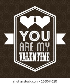 love design over black  background vector illustration 