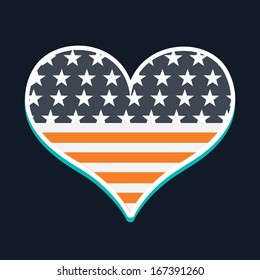love design over black background vector illustration 