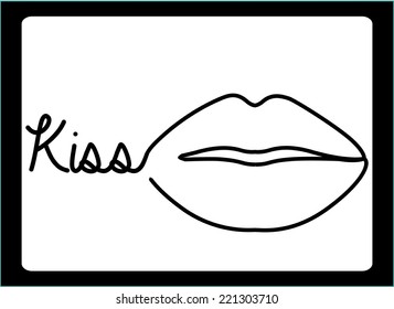 Diseño de amor sobre fondo negro, ilustración vectorial
