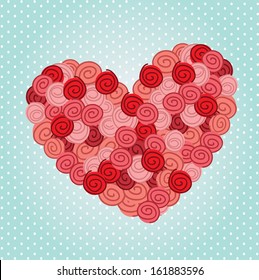 love design over blue background vector illustration  