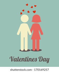 love design over blue  background vector illustration  