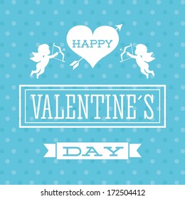 love design over blue  background vector illustration  