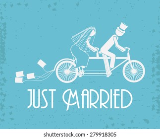 Love design over blue background, vector illustration