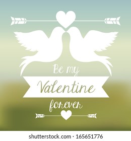 love design over blue and green background vector illustration  