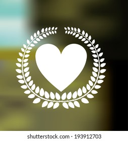 Love design over blur background, vector illustration