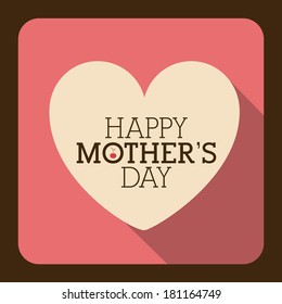 love design over brown background vector illustration  