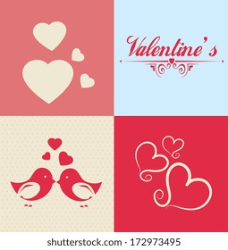 love design over  colors background vector illustration  