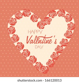 love design over dotted   background vector illustration 