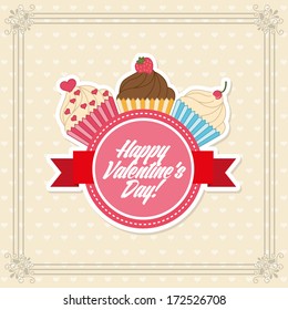 love design over dotted   background vector illustration  