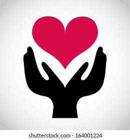 love design over gray background vector illustration 