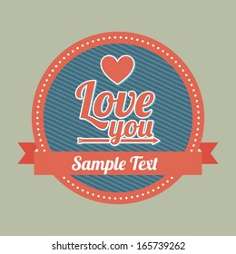 love design over gray background vector illustration 