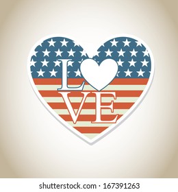 love design over gray background vector illustration 