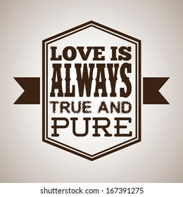 love design over gray background vector illustration 