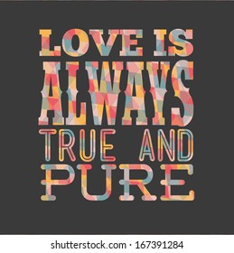love design over gray  background vector illustration 