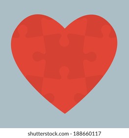 Love design over gray background, vector illustration