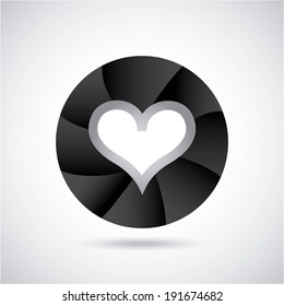 Love design over gray background, vector illustration