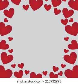 love design over gray  background vector illustration