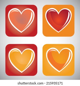 love design over  gray background vector illustration