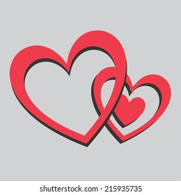 love design over gray  background vector illustration
