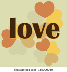 love design over green  background vector illustration 