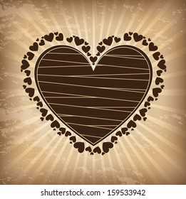 love design over grunge background vector illustration 
