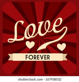 love design over grunge background vector illustration 
