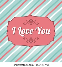 love design over lineal background vector illustration 