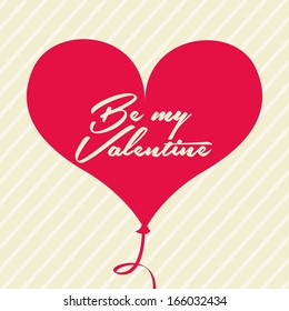 love design over lineal  background vector illustration 