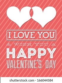 love design over lineal  background vector illustration 