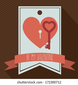 love design over lineal  background vector illustration  