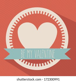 love design over lineal  background vector illustration  